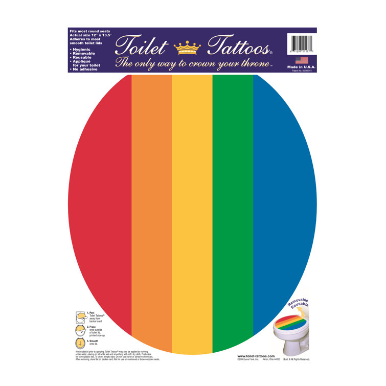 Toilet Tattoos Youth Toilet Seat Sticker Wayfair Canada